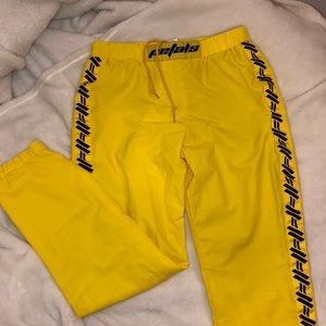 Yellow joggers